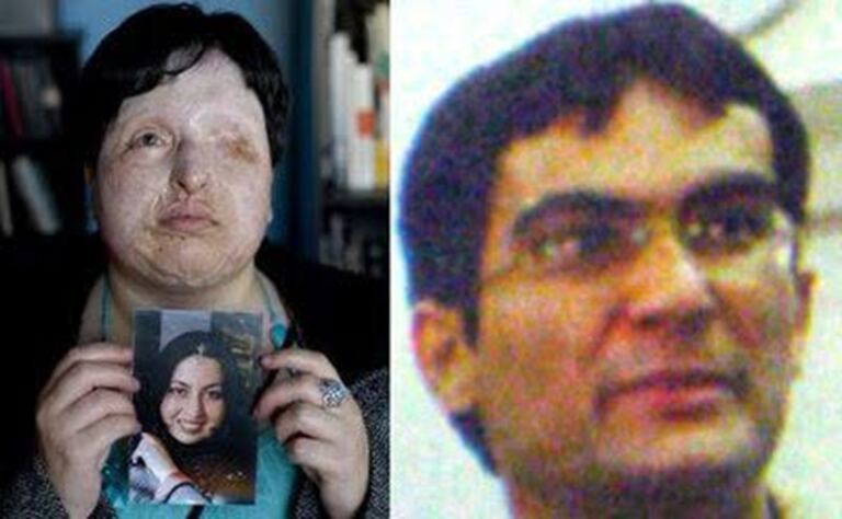 En la foto, Ameneh Bahrami y Majid Movahedi