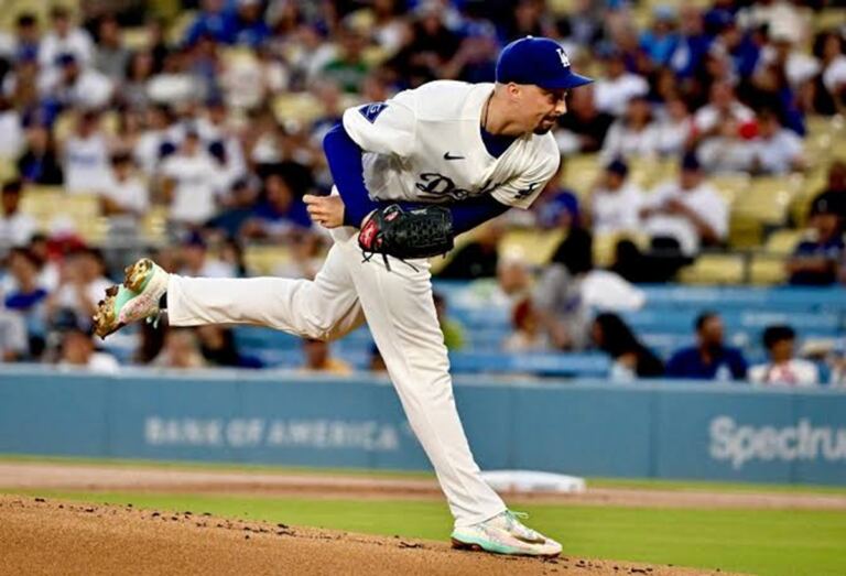 Blake Snell le da el triunfo a Dodgers ante Nationals 1 En la foto, Blake Snell