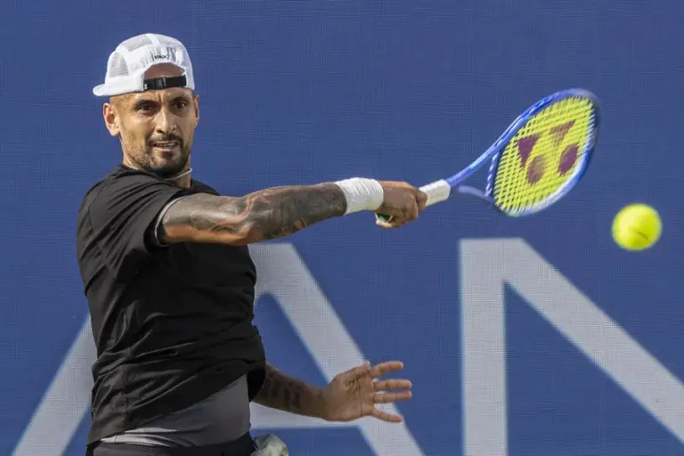 En la foto, El tenista australiano Nick Kyrgios