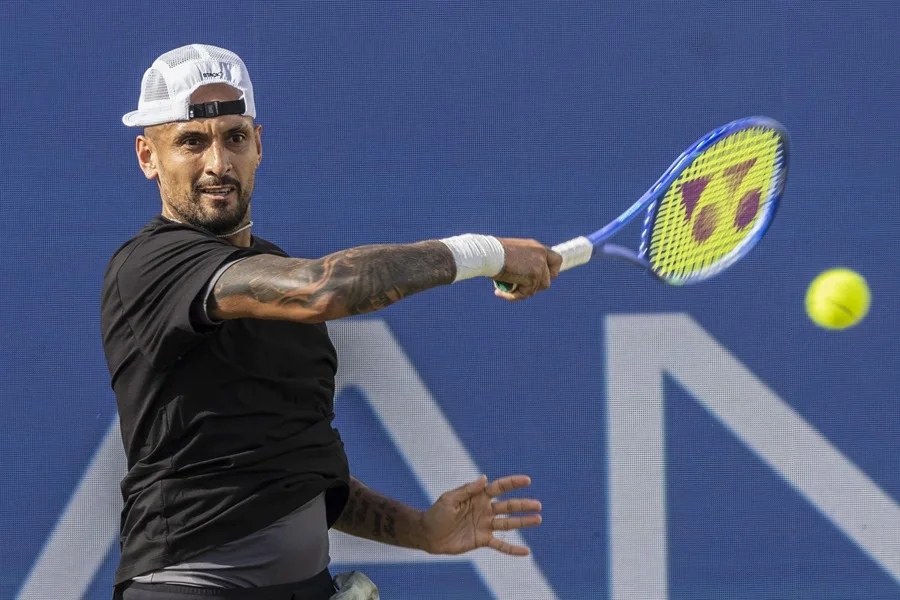 En la foto, El tenista australiano Nick Kyrgios