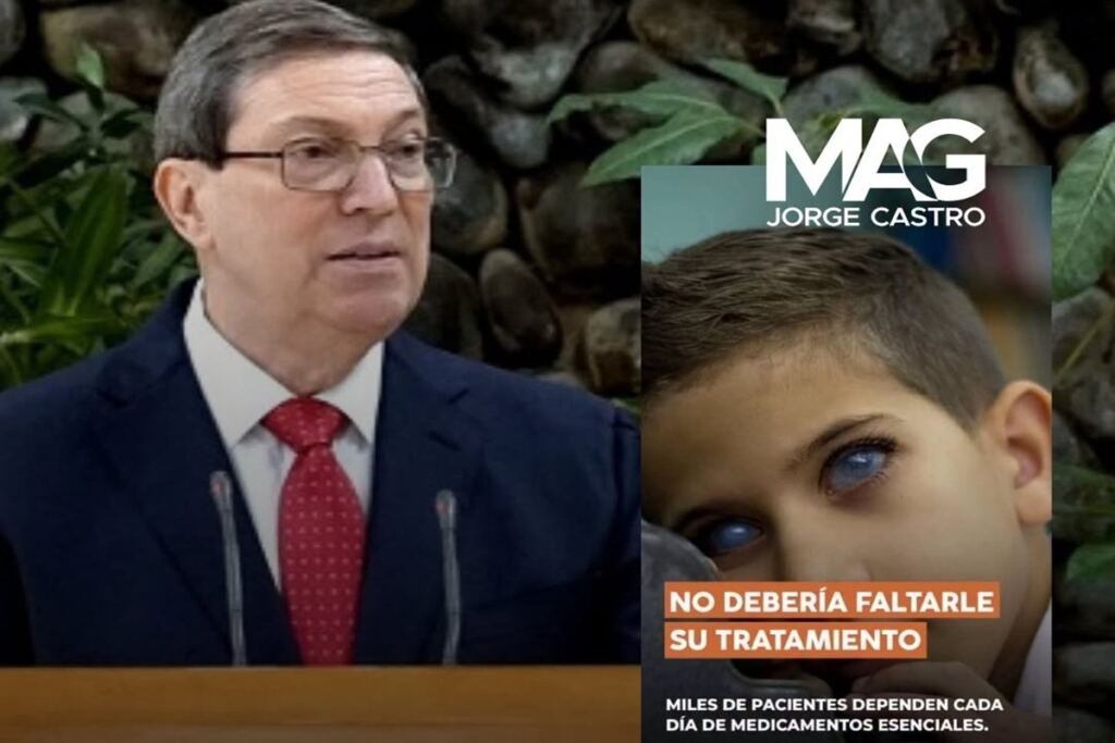 En la foto, el niño usado por la falsa campaña del régimen