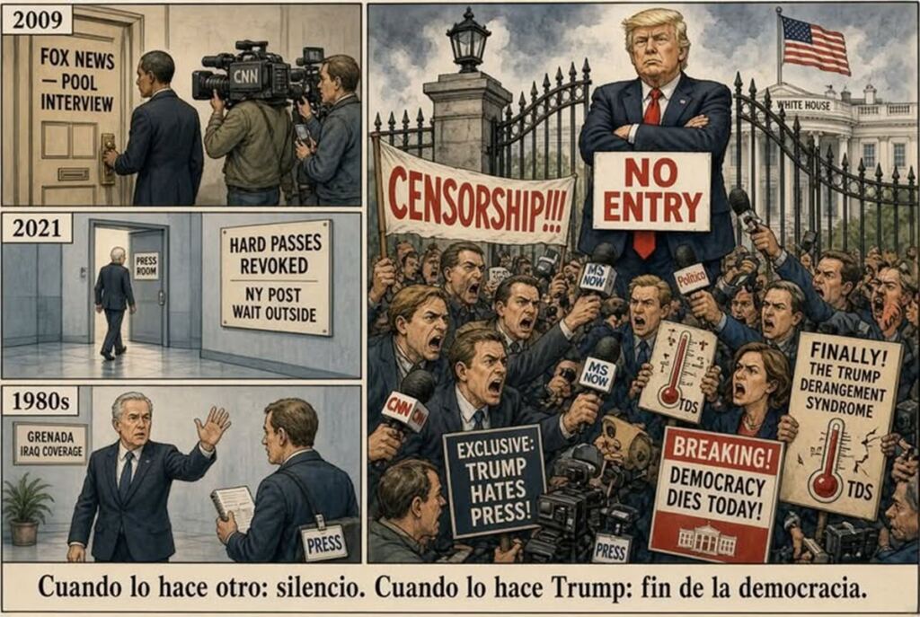 No. Trump no ha sido el primero en vetar a periodistas de la Casa Blanca 2 En la foto, una imagen relativa al texto