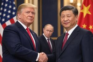 En la foto, Trump y Xi Jinping