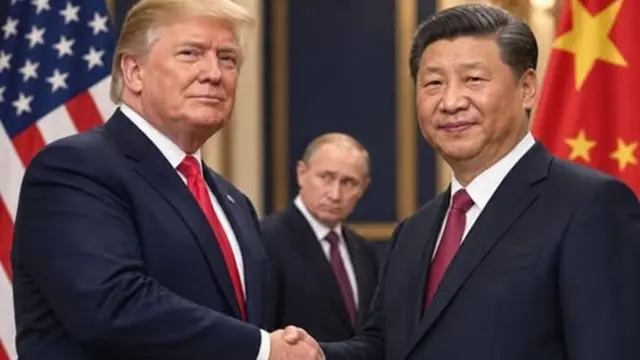 En la foto, Trump y Xi Jinping