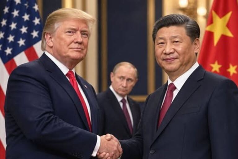 En la foto, Trump y Xi Jinping