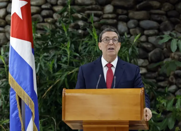 Miedo y pataleta en La Habana 1 En la foto, el ministro de Relaciones Exteriores cubano, Bruno Rodríguez, el encargado de negarlo todo