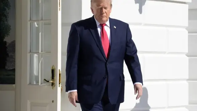 En la foto, El presidente de Estados Unidos, Donald Trump