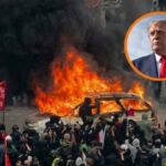 En la foto, protestas en Francia