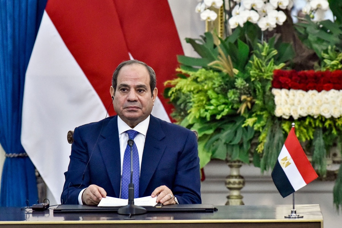 En la foto, el presidente de Egipto, Abdel Fatah al Sisi
