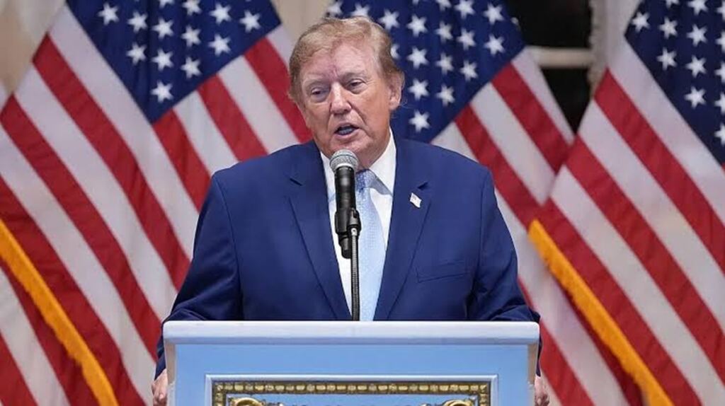 En la foto, el presidente Donald Trump