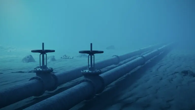 En la foto, dos de las líneas del gasoducto Nord Stream