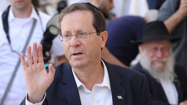 En al foto, El presidente de Israel, Isaac Herzog
