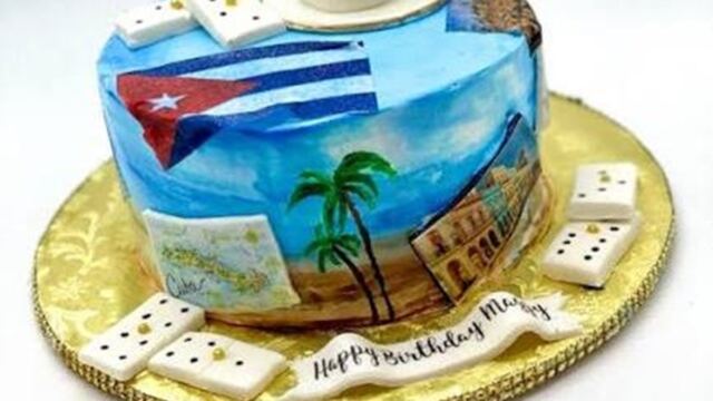 El niño, el pastel y la policrisis cubana 1 En la foto, un pastel con una bandera cubana