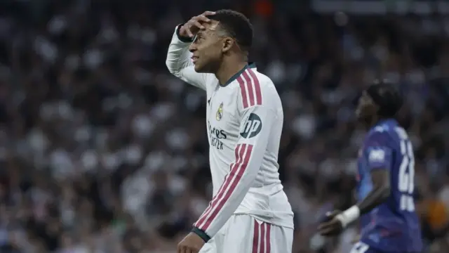 La televisión estatal china suspende las emisiones de LaLiga tras una polémica con Mbappé 1 En la foto, El delantero del Real Madrid Kylian Mbappé,