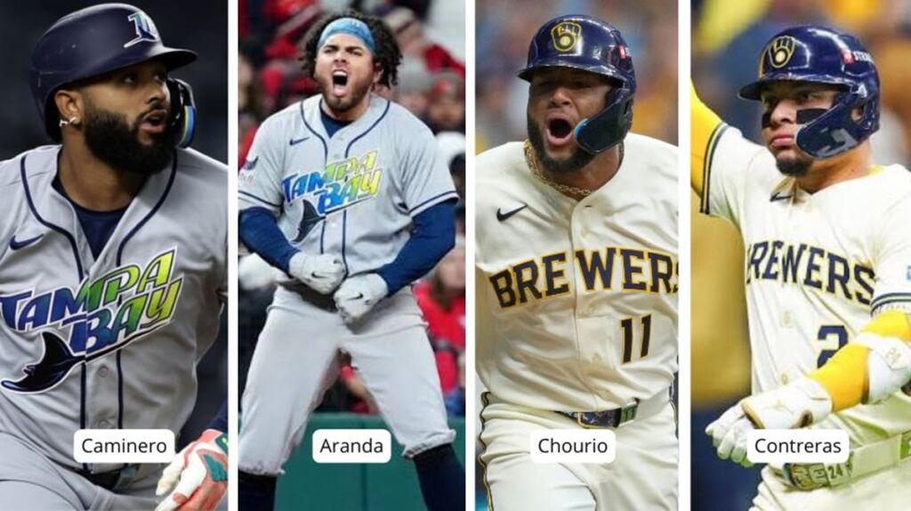 En la foto, presencia latina en la Serie Mundial