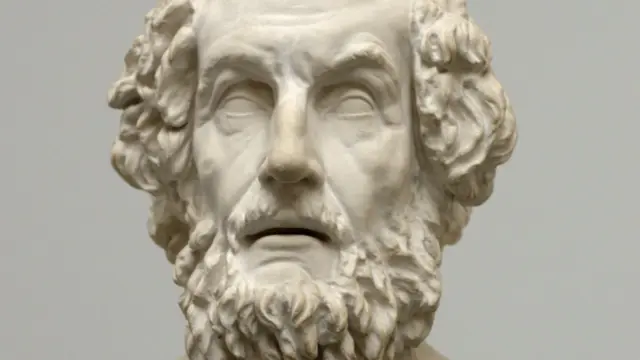 Homero: Biografía del Padre de la Literatura Occidental 1 En la foto, un busto de Homero