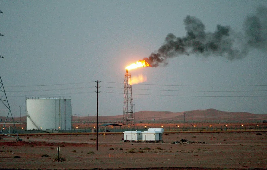 En la foto, el campo petrolífero de Khurais, en Arabia Saudí
