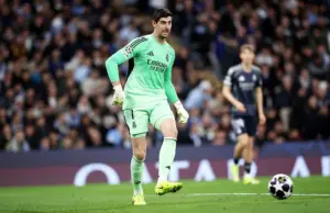 En la foto, Thibaut Courtois