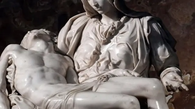 En la foto, La Piedad