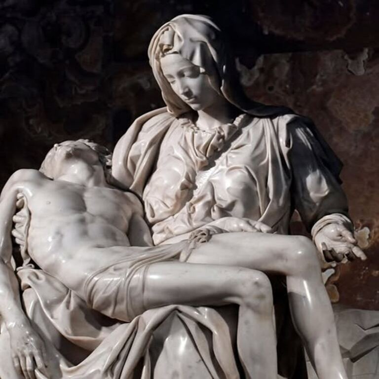 En la foto, La Piedad