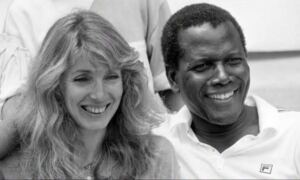 En la foto, Sidney Poitier y Joanna Shimkus
