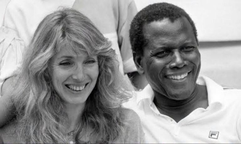 En la foto, Sidney Poitier y Joanna Shimkus