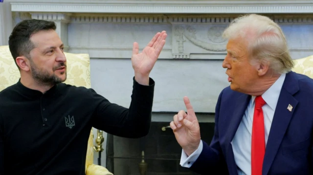 En la foto, primer rifirrafe entre Trump y Zelenski en la Casa Blanca, a comienzos de 2025