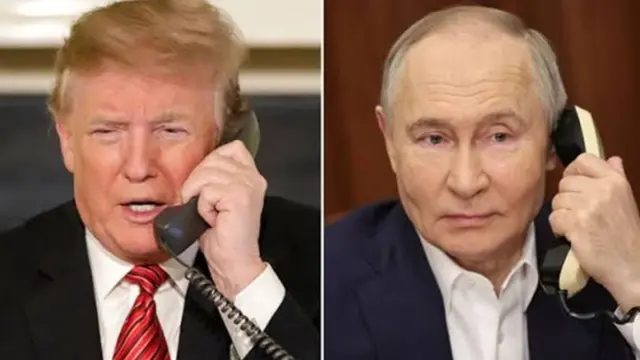 Enviado de Kremlin califica de exitosa la última conversación telefónica de Putin y Trump 1 En la foto, Trump y Putin