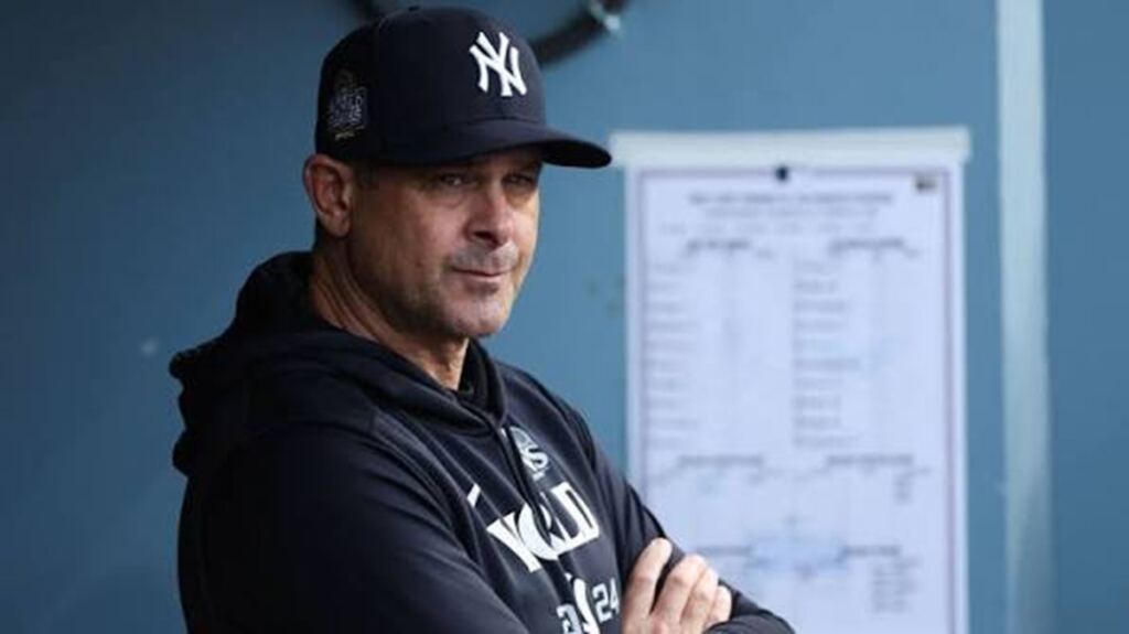 En la foto, Aaron Boone