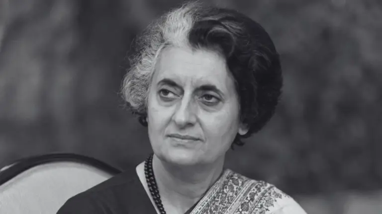 En la foto, Indira Gandhi