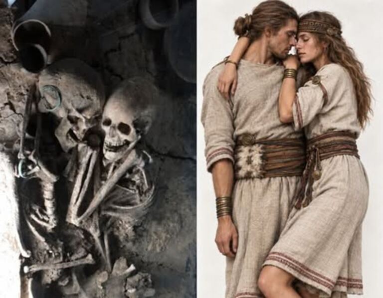 El abrazo que duró tres mil años 4 En la foto, El entierro 27 del cementerio de Petrykiv