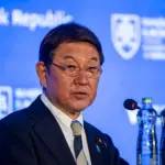 En la foto, el ministro de Exteriores de Japón, Toshimitsu Motegi