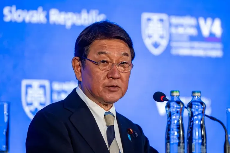 En la foto, el ministro de Exteriores de Japón, Toshimitsu Motegi