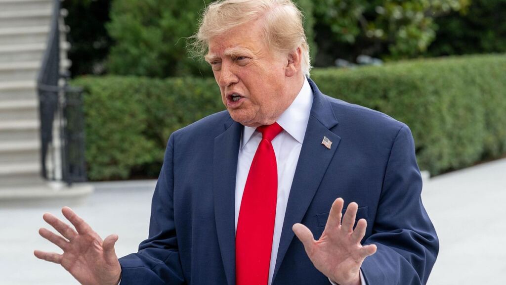 En la foto, Donald Trump