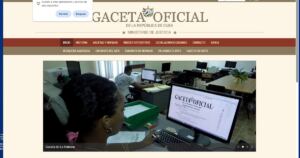 En la foto, una imagen de la Gaceta Oficial