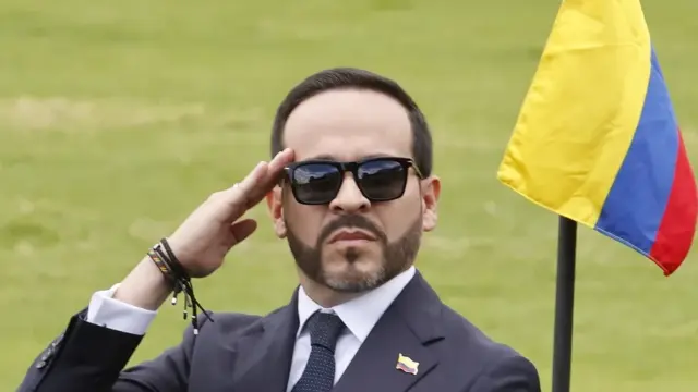 En la foto, el presidente de Colombia, Abelardo de la Espriella