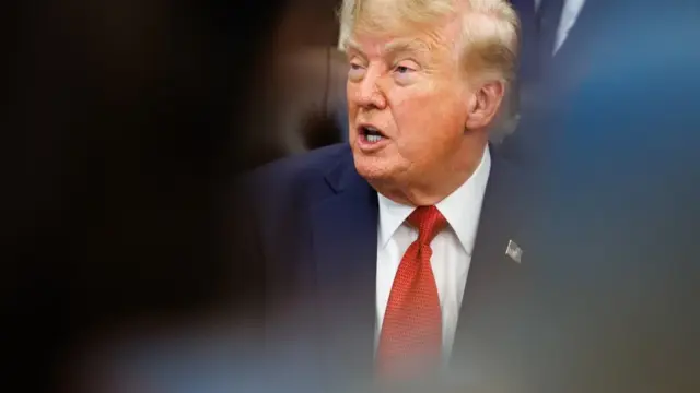 En la foto, Donald Trump