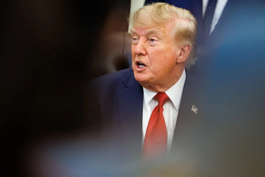En la foto, Donald Trump
