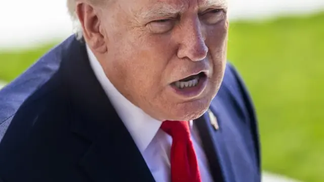 En la foto, el presidente de Estados Unidos, Donald Trump, en la Casa Blanca, en Washington