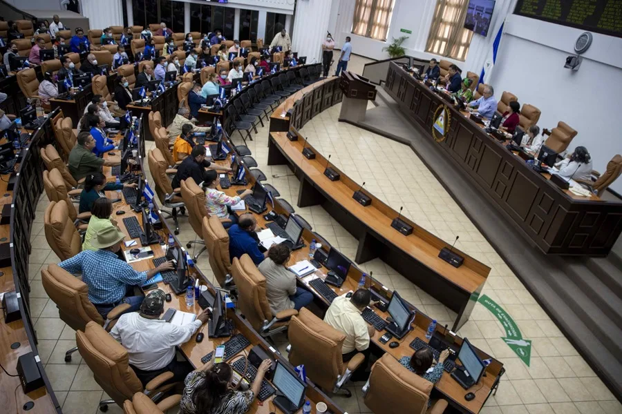 En la foto, la asamblea nacional (AN) de Nicaragua, en Managua