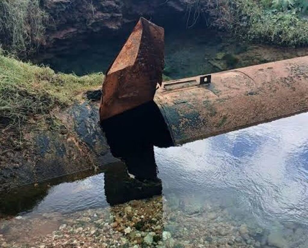 En la foto, una rotura deja sin agua a varios municipios habaneros