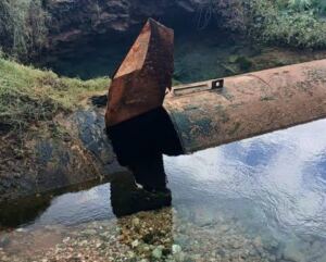 En la foto, una rotura deja sin agua a varios municipios habaneros