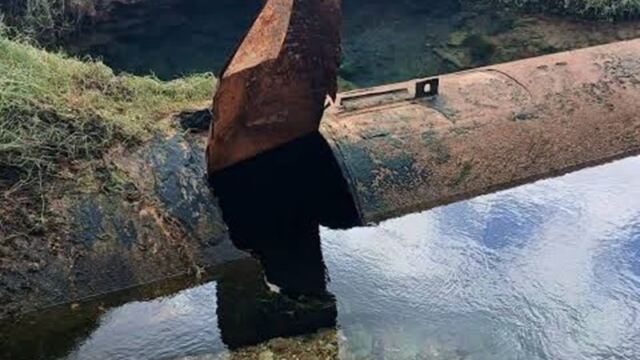En la foto, una rotura deja sin agua a varios municipios habaneros