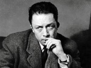 En la foto, el premio Nobel de Literatura Albert Camus