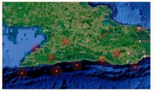 En la foto, sismos en el oriente de Cuba