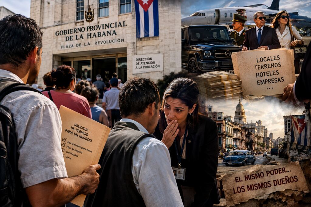 En la foto, una imagen de IA relativa a la corrupción en Cuba