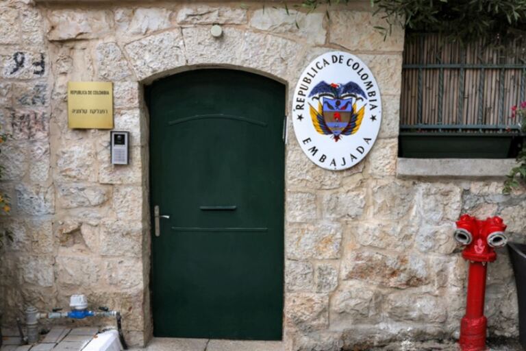 En la foto, embajada de Colombia en Jerusalén