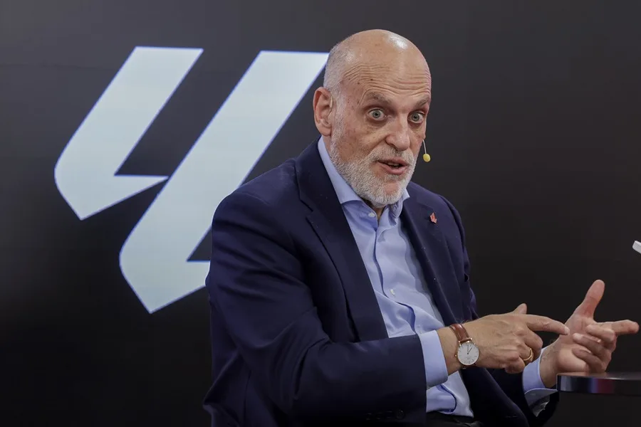Javier Tebas compara la actitud de Real MadridTV con mecanismos de propaganda de la Alemania nazi 3 En la foto, El presidente de LaLiga, Javier Tebas