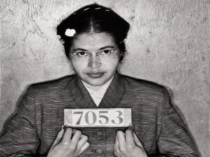 En la foto, Rosa Parks