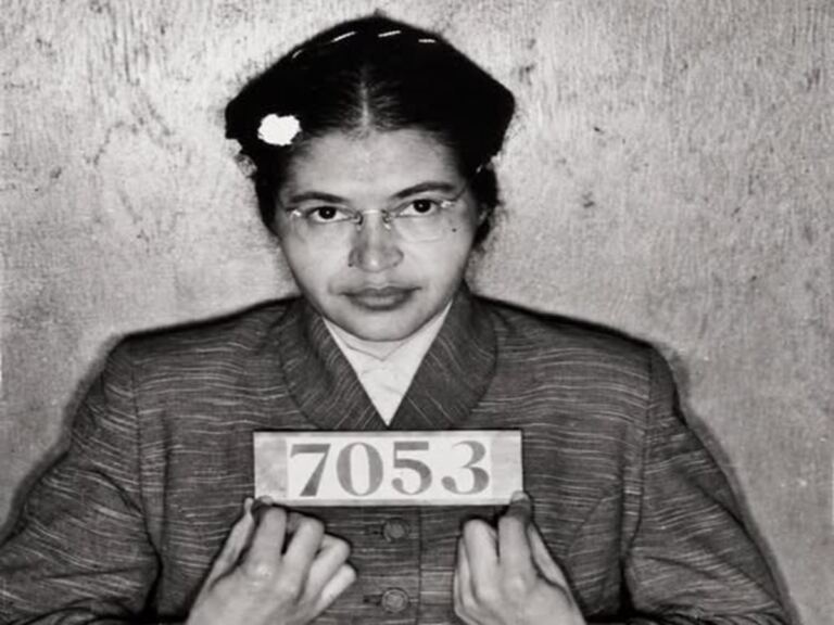 En la foto, Rosa Parks